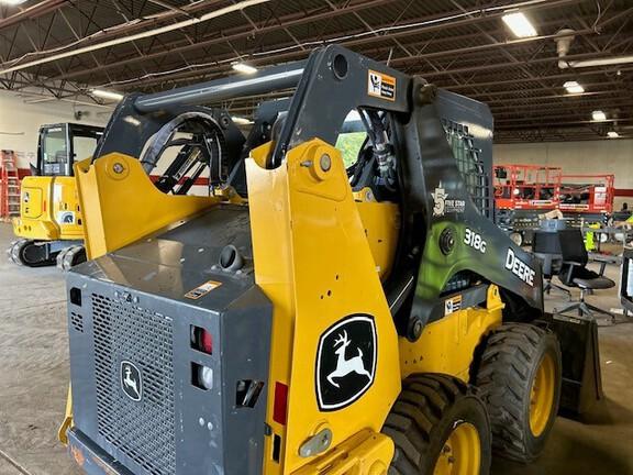 318G SKID STEER LOADER BASE - Cab w/ AC, EH Joystick Controls, Air Ride Seat; 2 Speed; Self-Leveling; Beefy Baby Tires; General Purpose Bkt