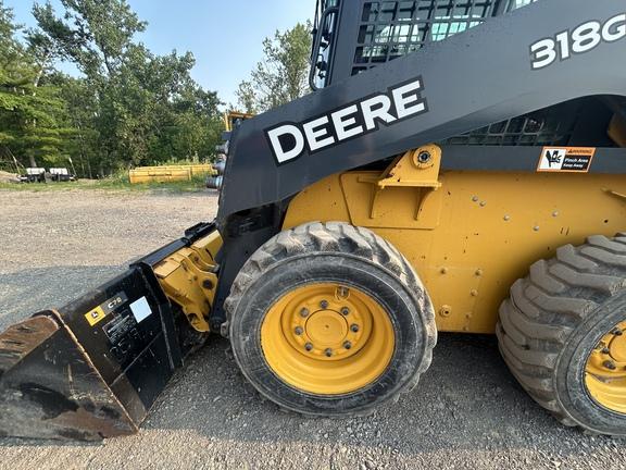 DORF,318G SKID STEER LOADER BASE -Cab w/ AC; General Purpose Bkt; Options: Camera, Self-Leveling, 2 Speed, Power Quik-Tatch, Counterweights