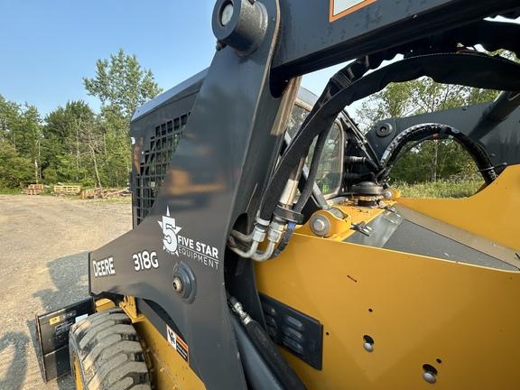 DORF,318G SKID STEER LOADER BASE -Cab w/ AC; General Purpose Bkt; Options: Camera, Self-Leveling, 2 Speed, Power Quik-Tatch, Counterweights