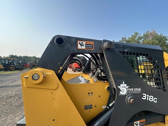 DORF,318G SKID STEER LOADER BASE -Cab w/ AC; General Purpose Bkt; Options: Camera, Self-Leveling, 2 Speed, Power Quik-Tatch, Counterweights