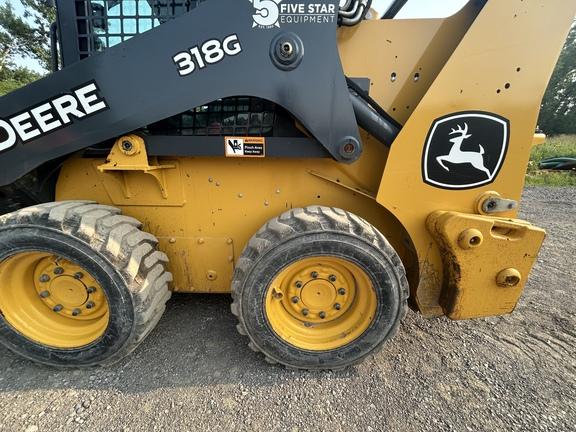 DORF,318G SKID STEER LOADER BASE -Cab w/ AC; General Purpose Bkt; Options: Camera, Self-Leveling, 2 Speed, Power Quik-Tatch, Counterweights