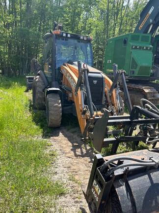 2023 CASE 580 SUPER N WT - Cab w/ AC, EH Joystick Controls, Pilot Controls; 4X4, Power Shift Trans; Extendible Dipper; Clamp, Forks, Thumb, Compactor; General Purpose Bkt; 19.5 Tires; Options: Aux Hydraulics