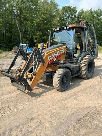 2023 CASE 580 SUPER N WT - Cab w/ AC, EH Joystick Controls, Pilot Controls; 4X4, Power Shift Trans; Extendible Dipper; Clamp, Forks, Thumb, Compactor; General Purpose Bkt; 19.5 Tires; Options: Aux Hydraulics