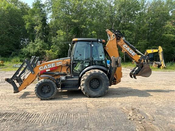 2023 CASE 580 SUPER N WT - Cab w/ AC, EH Joystick Controls, Pilot Controls; 4X4, Power Shift Trans; Extendible Dipper; Clamp, Forks, Thumb, Compactor; General Purpose Bkt; 19.5 Tires; Options: Aux Hydraulics