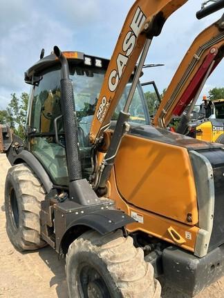 2023 CASE 580 SUPER N WT - Cab w/ AC, EH Joystick Controls, Pilot Controls; 4X4, Power Shift Trans; Extendible Dipper; Clamp, Forks, Thumb, Compactor; General Purpose Bkt; 19.5 Tires; Options: Aux Hydraulics