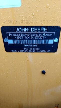 318G SKID STEER LOADER BASE - Cab w/ AC, EH Joystick Controls, Air Ride Seat; 2 Speed; Self-Leveling; Beefy Baby Tires; General Purpose Bkt