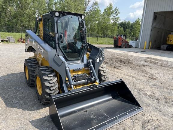 2023 John Deere 330G SKID STEER LOADER BASE - Cab w/ AC, ISO Pattern, Joystick Controls, Air Ride Seat; 2 Speed; 14x17.5 Tires; General Purpose Bkt; Options: Camera, Self-Leveling, Ride Control, 2 Speed, Hi-Flo
