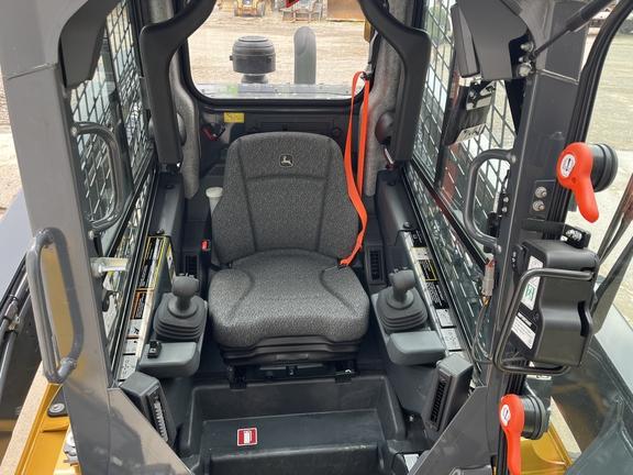 2023 John Deere 330G SKID STEER LOADER BASE - Cab w/ AC, ISO Pattern, Joystick Controls, Air Ride Seat; 2 Speed; 14x17.5 Tires; General Purpose Bkt; Options: Camera, Self-Leveling, Ride Control, 2 Speed, Hi-Flo