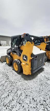 318G SKID STEER LOADER BASE - Cab w/ AC, EH Joystick Controls, Air Ride Seat; 2 Speed; Self-Leveling; Beefy Baby Tires; General Purpose Bkt