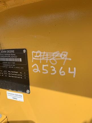 624 P-TIER 4WD LOADER - Cab w/ AC, EH Joystick Controls; 20.5 Tires; General Purpose Bkt; Rear Camera