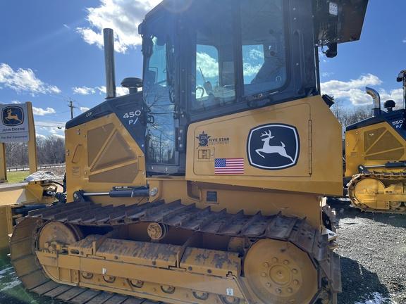2023 John Deere 450 P-TIER CRAWLER DOZER -Cab w/ AC; Low Ground Pressure; 2D Slope Control w/ EZ grade; 24" Pads; Power-Angle-Tilt, 2.92 m (115 in.) Blade