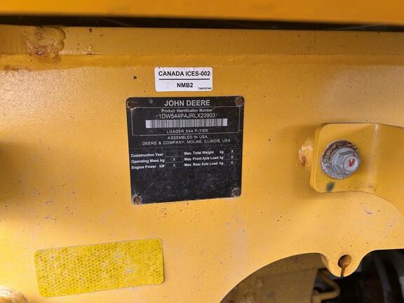 544 P-TIER 4WD LOADER - Cab w/ AC, EH Joystick Controls; 20.5 Tires, Radials; General Purpose Bkt; Options: Rear Camera