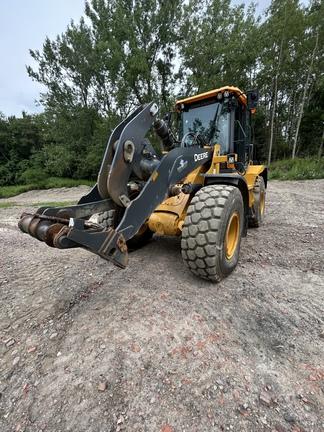 544 P-TIER 4WD LOADER - Cab w/ AC, EH Joystick Controls; 20.5 Tires, Radials; General Purpose Bkt; Options: Rear Camera