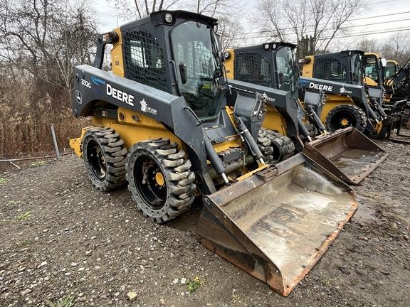 332G SKID STEER LOADER BASE - Cab w/ AC, ISO Pattern, EH Joystick Controls, Hi-Flo; Ride Control; Self-Leveling; Beefy Baby Tires; General Purpose Bkt