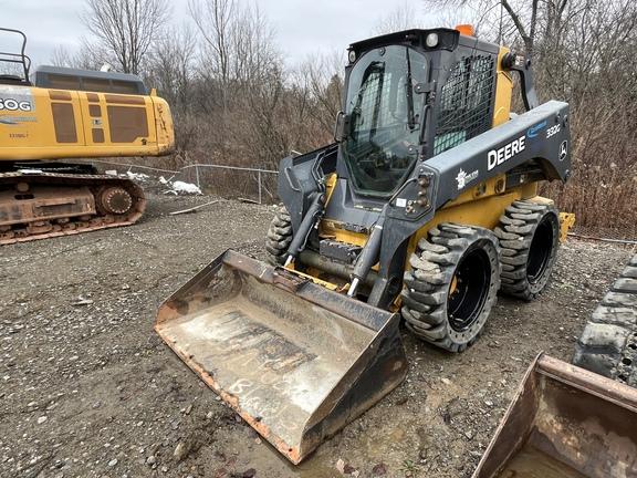 332G SKID STEER LOADER BASE - Cab w/ AC, ISO Pattern, EH Joystick Controls, Hi-Flo; Ride Control; Self-Leveling; Beefy Baby Tires; General Purpose Bkt