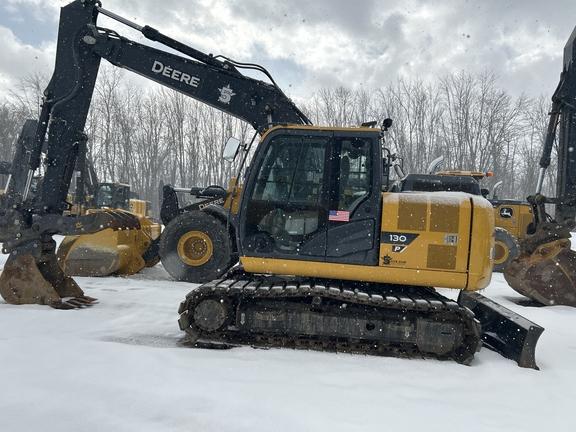 2023 John Deere 130 P EXCAVATOR; Cab w/ AC; Standard Boom; Rubber Tracks; 24" Pads; w/ Blade