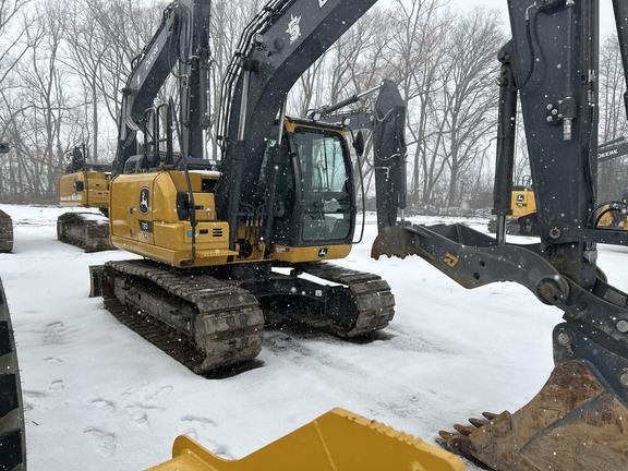 2023 John Deere 130 P EXCAVATOR; Cab w/ AC; Standard Boom; Rubber Tracks; 24" Pads; w/ Blade