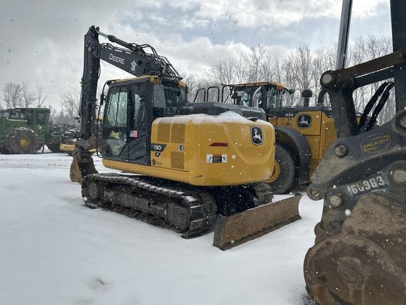 2023 John Deere 130 P EXCAVATOR; Cab w/ AC; Standard Boom; Rubber Tracks; 24" Pads; w/ Blade