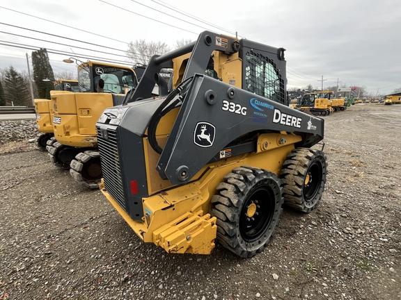 332G SKID STEER LOADER BASE - Cab w/ AC, ISO Pattern, EH Joystick Controls, Hi-Flo; Ride Control; Self-Leveling; Forks; Beefy Baby Tires