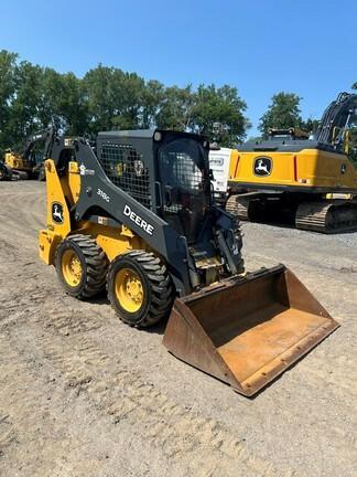 318G SKID STEER LOADER BASE - Cab w/ AC, EH Joystick Controls, Air Ride Seat; 2 Speed; Self-Leveling; Beefy Baby Tires; General Purpose Bkt