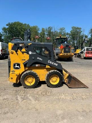 318G SKID STEER LOADER BASE - Cab w/ AC, EH Joystick Controls, Air Ride Seat; 2 Speed; Self-Leveling; Beefy Baby Tires; General Purpose Bkt