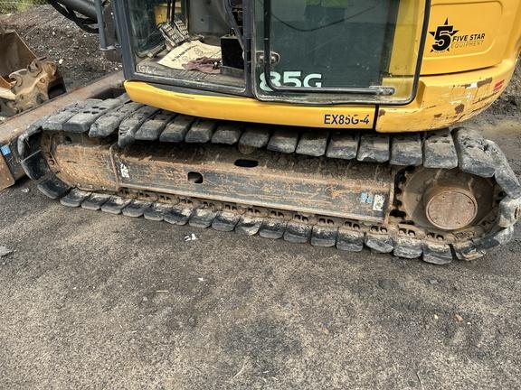 2019 John Deere 85G EXC - Cab w/ AC; Rubber Pads; 18" Pads; Aux Hydraulics, Coupler; 24" Bucket; w/ Blade