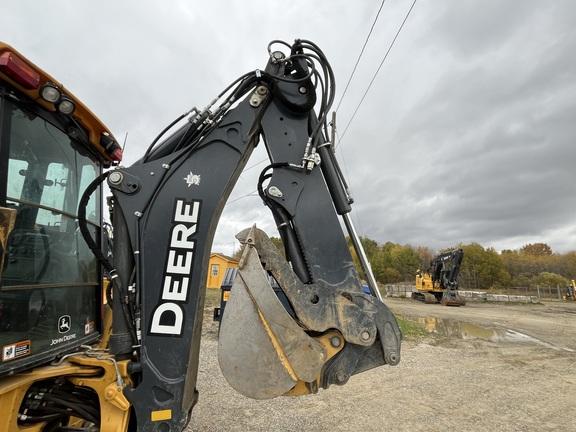 John Deere 310HL BACKHOE LOADER, Cab w/ AC, Pilot Controls; 4X4, Ride Control; Extendible Dipper; Aux Hydraulics, Quick Coupler, Thumb; General Purpose Bkt, 24" Bucket; 17.5 Tires