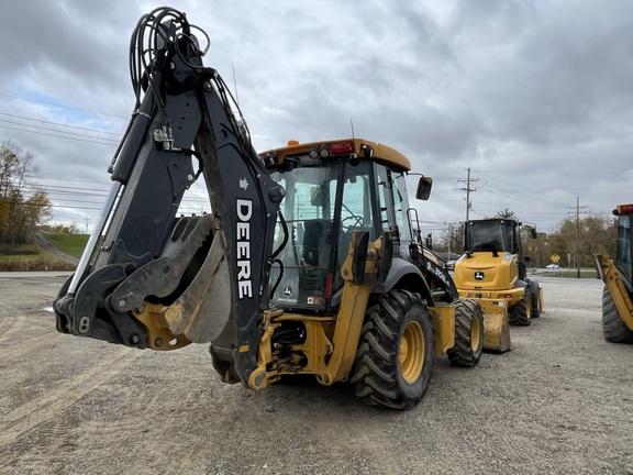 John Deere 310HL BACKHOE LOADER, Cab w/ AC, Pilot Controls; 4X4, Ride Control; Extendible Dipper; Aux Hydraulics, Quick Coupler, Thumb; General Purpose Bkt, 24" Bucket; 17.5 Tires