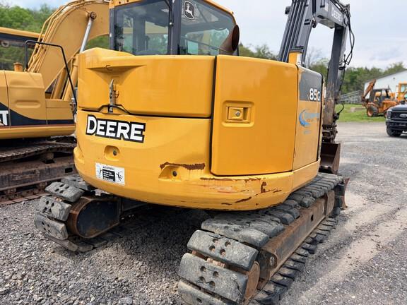 2019 John Deere 85G EXC - Cab w/ AC; Rubber Pads; 18" Pads; Aux Hydraulics, Coupler; 24" Bucket; w/ Blade