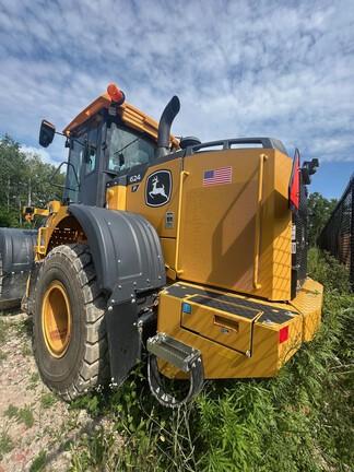 624 P-TIER 4WD LOADER W/ 60" FORKS - Cab w/ AC, Joystick Controls; 20.5 Tires; General Purpose Bkt; Options: Rear Camera