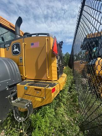 624 P-TIER 4WD LOADER W/ 60" FORKS - Cab w/ AC, Joystick Controls; 20.5 Tires; General Purpose Bkt; Options: Rear Camera