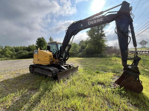 2019 John Deere 85G EXC - Cab w/ AC; Rubber Pads; 18" Pads; Aux Hydraulics, Coupler; 24" Bucket; w/ Blade