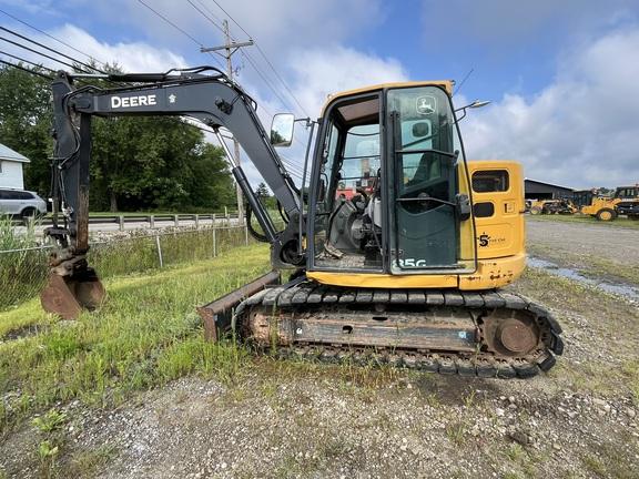 2019 John Deere 85G EXC - Cab w/ AC; Rubber Pads; 18" Pads; Aux Hydraulics, Coupler; 24" Bucket; w/ Blade