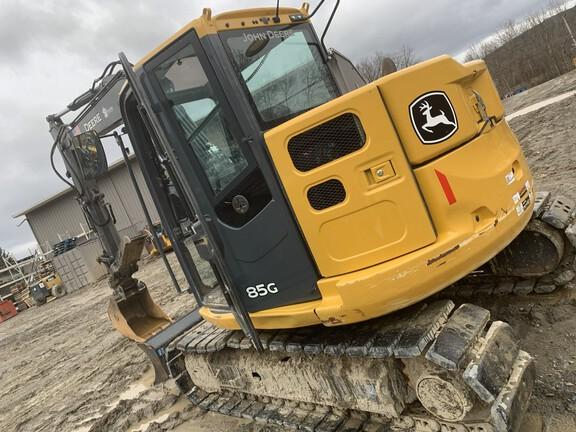 2021 JOHN DEERE 85G - Cab w/ AC; 18" Pads; Blade, Coupler, Hydraulic Thumb; w/ Bucket