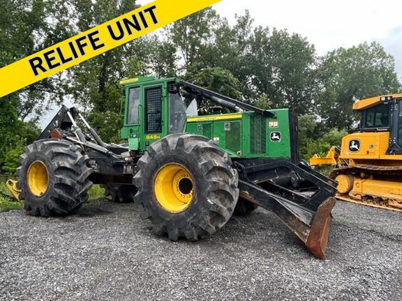 Machine was rebuilt from frame up at 16,511 hours, not including OEM paint. Please inquire for more information pertaining to Relife completion.
Machine options include Cab w/ AC; Heavy Duty Axles; Winch, Dual Funct Grapple, Limb Risers; Stacking Blade; 35.5 Tires; Powertrain ReLife Plus