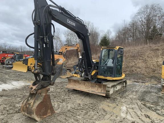 85G EXC W/AUX HYD - Cab w/ AC; 18" Pads; Blade, Coupler, Hydraulic Thumb; w/ Bucket