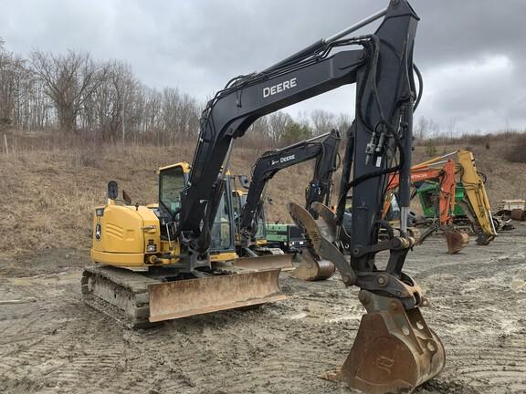 85G EXC W/AUX HYD - Cab w/ AC; 18" Pads; Blade, Coupler, Hydraulic Thumb; w/ Bucket