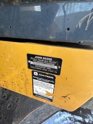 2015 JOHN DEERE 180GL W/ THUMB, LESS BKT - Cab w/ AC, Cntrl Pattern Select; Long Arm; Narrow Pads; Aux Hydraulics, Coupler, Hydraulic Thumb; Less Bucket
