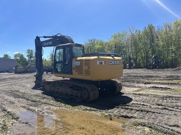 2015 JOHN DEERE 180GL W/ THUMB, LESS BKT - Cab w/ AC, Cntrl Pattern Select; Long Arm; Narrow Pads; Aux Hydraulics, Coupler, Hydraulic Thumb; Less Bucket