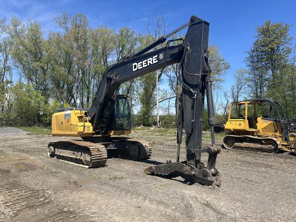2015 JOHN DEERE 180GL W/ THUMB, LESS BKT - Cab w/ AC, Cntrl Pattern Select; Long Arm; Narrow Pads; Aux Hydraulics, Coupler, Hydraulic Thumb; Less Bucket