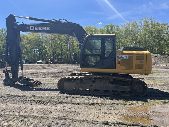 2015 JOHN DEERE 180GL W/ THUMB, LESS BKT - Cab w/ AC, Cntrl Pattern Select; Long Arm; Narrow Pads; Aux Hydraulics, Coupler, Hydraulic Thumb; Less Bucket