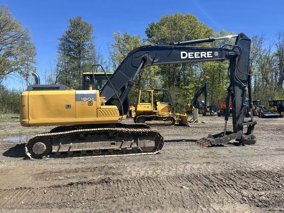 2015 JOHN DEERE 180GL W/ THUMB, LESS BKT - Cab w/ AC, Cntrl Pattern Select; Long Arm; Narrow Pads; Aux Hydraulics, Coupler, Hydraulic Thumb; Less Bucket