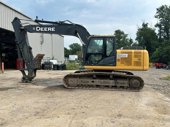 2015 JOHN DEERE 180GL W/ THUMB, LESS BKT - Cab w/ AC, Cntrl Pattern Select; Long Arm; Narrow Pads; Aux Hydraulics, Coupler, Hydraulic Thumb; Less Bucket