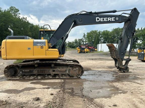 2015 JOHN DEERE 180GL W/ THUMB, LESS BKT - Cab w/ AC, Cntrl Pattern Select; Long Arm; Narrow Pads; Aux Hydraulics, Coupler, Hydraulic Thumb; Less Bucket