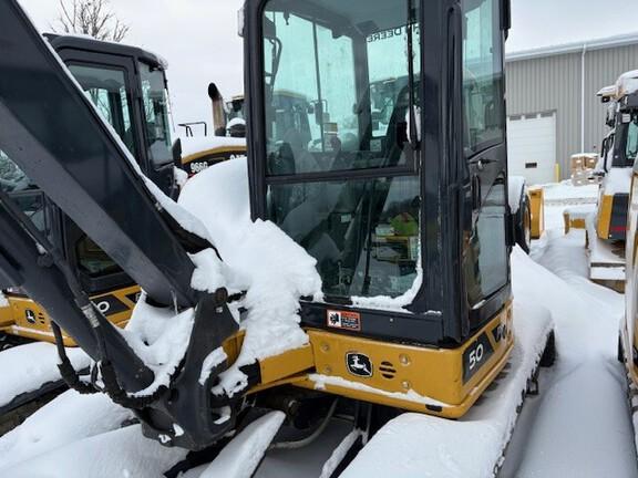 50 P TIER EXCAVATOR GEN A - Cab w/ AC; Long Arm; Rubber Tracks; 12" Bucket, 24" Bucket; Aux Hydraulics, Blade, Hydraulic Thumb