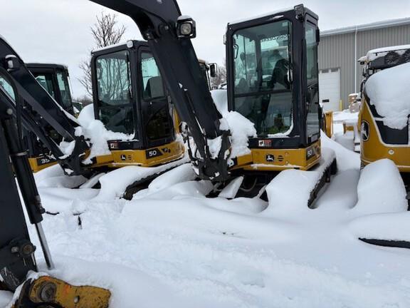 50 P TIER EXCAVATOR GEN A - Cab w/ AC; Long Arm; Rubber Tracks; 12" Bucket, 24" Bucket; Aux Hydraulics, Blade, Hydraulic Thumb