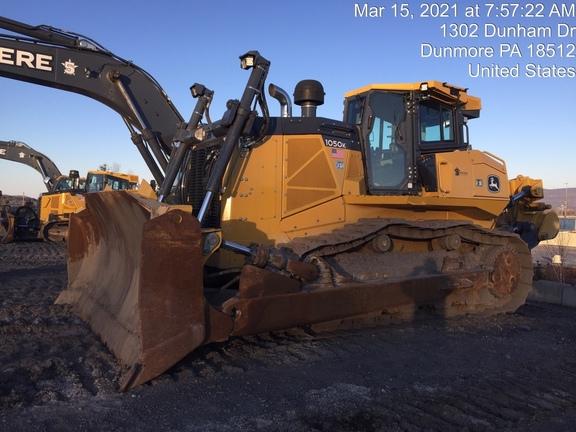 2019 John Deere 1050K | Cab w/ AC; Standard Track; 26" Pads; Semi-U Blade, 3.96 m (156 in.) Blade; TRIMBLE
