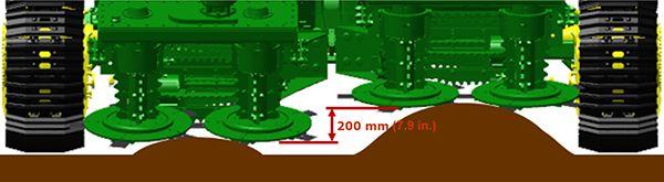 Basecutters adapt to row height variations
