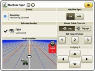 Home points can be set on the Machine Sync run page on the in-cab display