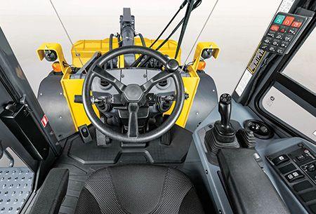 Operator’s view in a 544 G-Tier loader